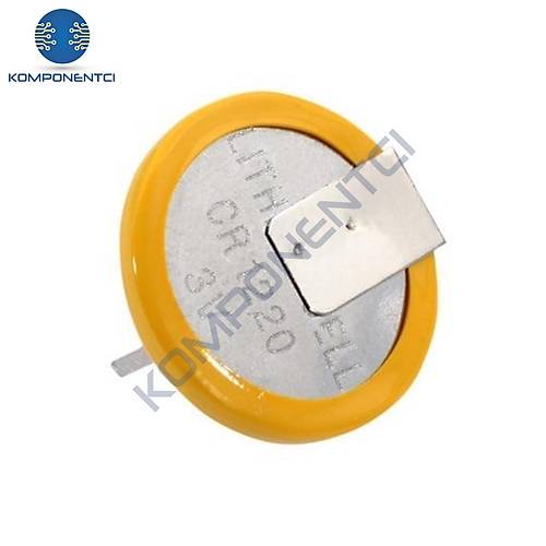 Power-Xtra CR1220-1HFYV 3V Lithium Li-MnO2 Button Pil 2 Pinli Yatay