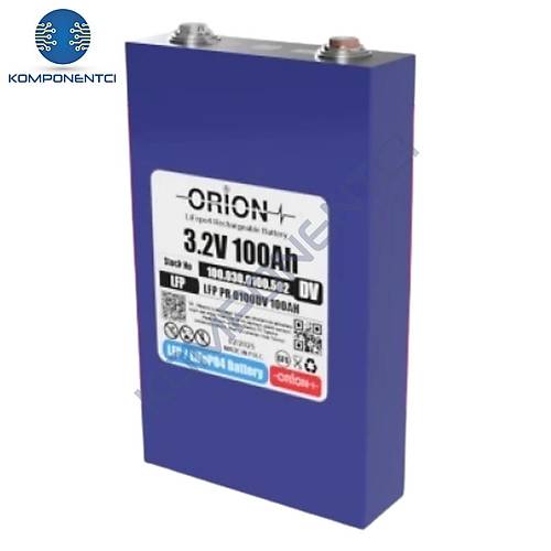 Orion 3.2 Volt 100 Ah LifePO4 Prizmatik H�cre - 0100DV