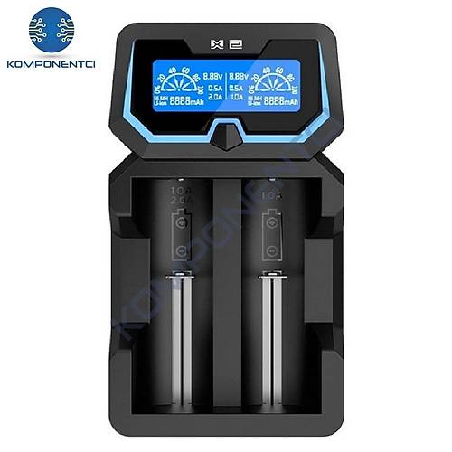 Xtar X2 LCD Ekranl� Pil �arj Cihaz�