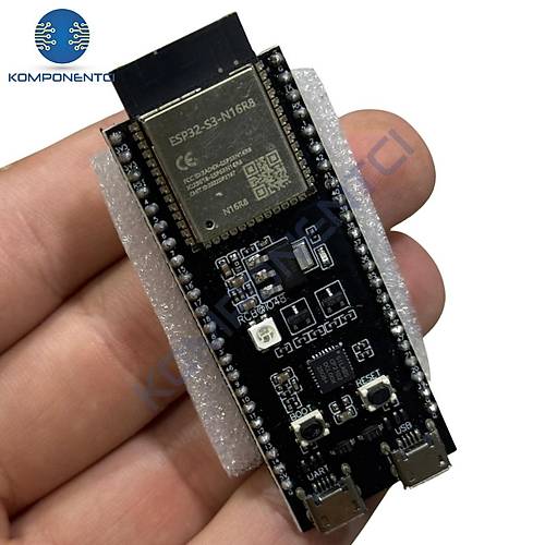 DUBEUYEW 3 Stuks ESP32-S3-DevKitC-1 N16R8 WiFi + Bluetooth 5.0 Ontwikkelingsmodule – 16MB Flash, 8MB PSRAM, USB-C, Voor IoT En Embedded Projecten