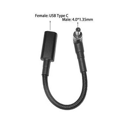 Di�i Type C - Erkek 4.0x1.35mm Jack D�n��t�r�c� Kablo Tip-C to 40135