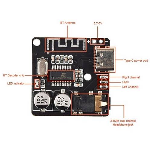 VHM-314 Type-C Bluetooth Ses Al�c� Mod�l� 5.0