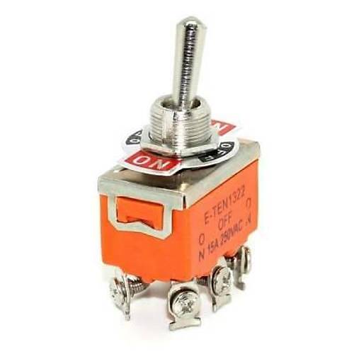 E-TEN1322 ON-OFF- ON B�y�k Toggle Switch