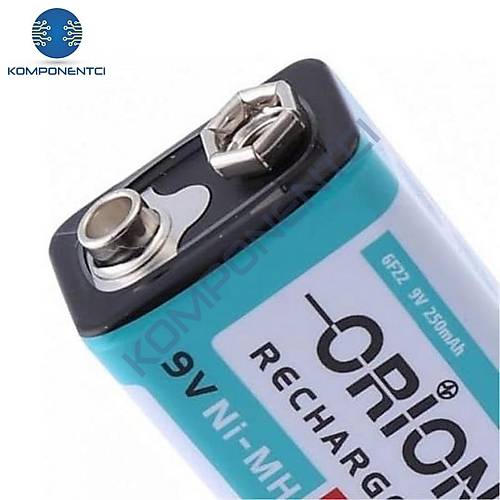 Orion 9V 250mAh Ni-Mh arj Edilebilir Pil