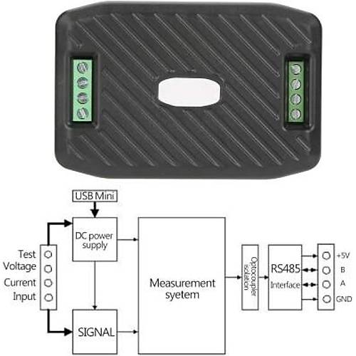 PZEM-017 0-300V 100A DC G�� �leti�im Mod�l� + 100A ��nt + USB-RS485
