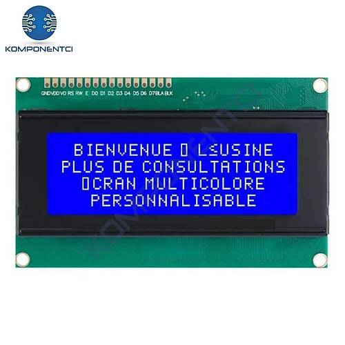 2004A LCD Display Mavi 4x20 Karakter LCD Ekran