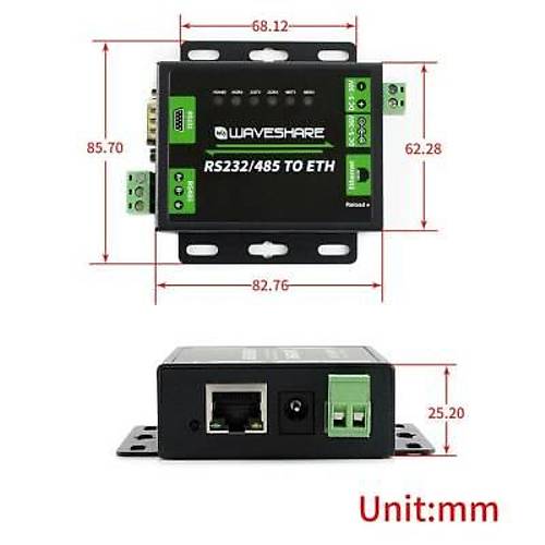End�striyel RS232/RS485 - Ethernet D�n��t�r�c�