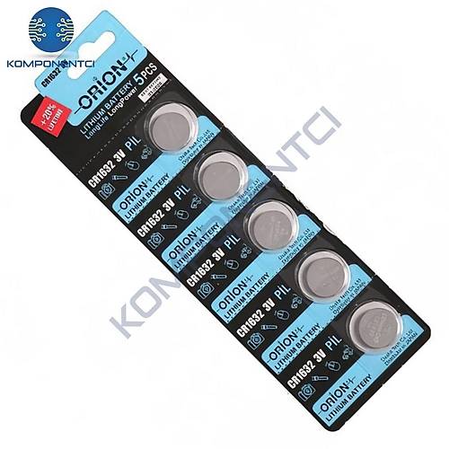 Orion CR1632 3V Lityum Pil 5'li Paket