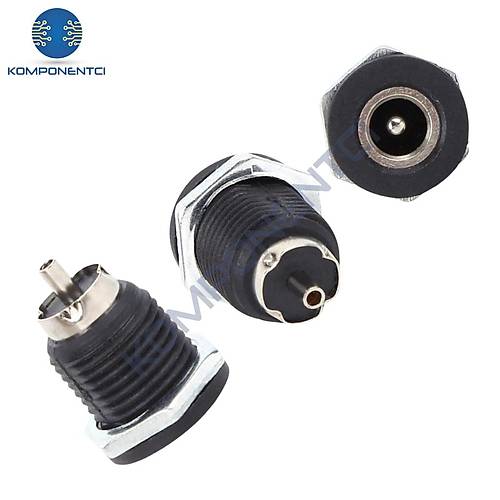 IC-258C DC Jak 2.1mm ��i Metal �12mm