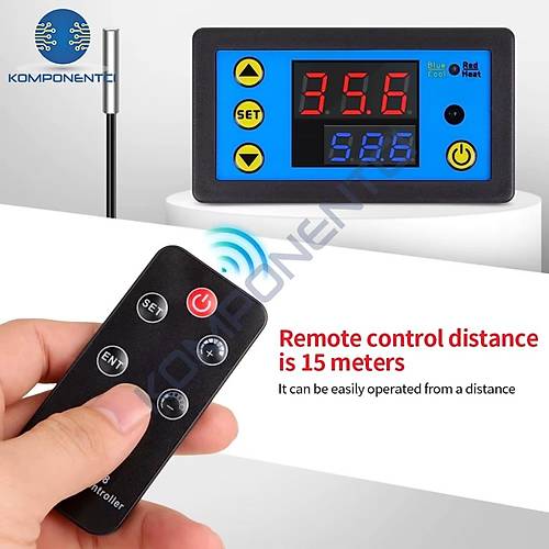 W3231 ZFX-W1608 DC12V Uzaktan Kumandal� Dijital Termostat