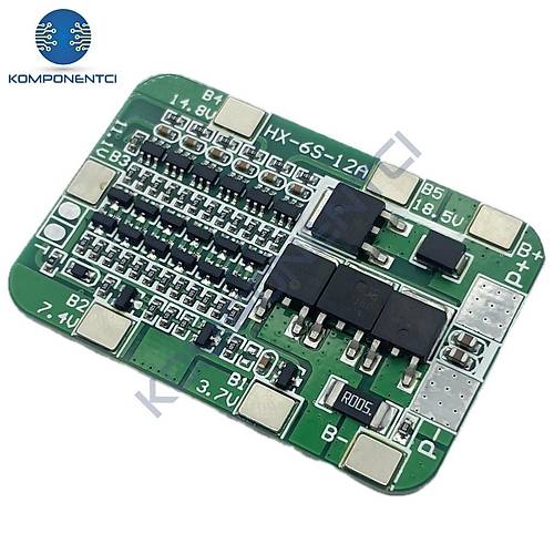 6S 15A BMS 18650 Lityum Pil �arj Koruma Devresi