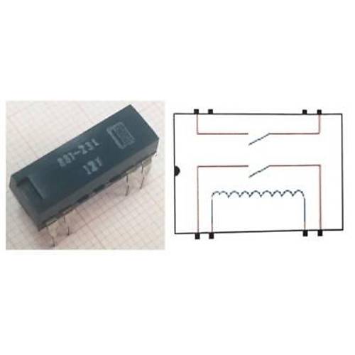 881-231-12V Reed R�le �ift Kontak N/O 12VDC 0.5A