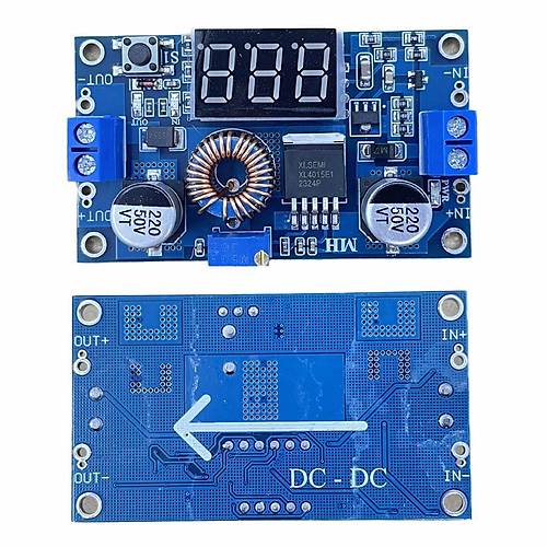 XL4015 75W 5A DC-DC Voltmetre Ekranl (3 Digits) Voltaj Drc Modl