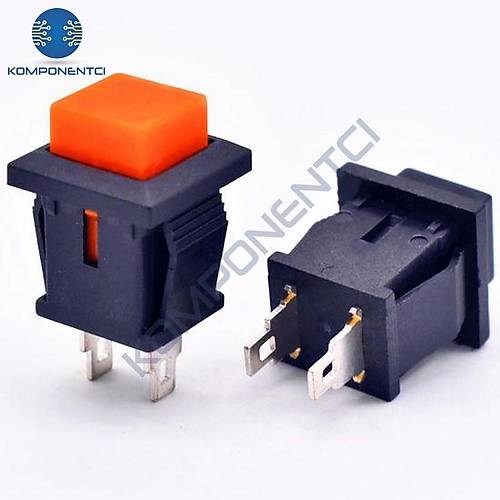 IC-180K-0 Kare Buton Krmz Yayl Ters DS-430