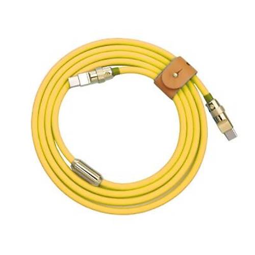 100W Sar� Type-C Silikon H�zl� �arj Kablosu - 1 Metre