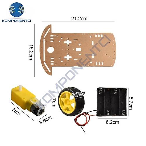 2WD Robot Araba Kiti