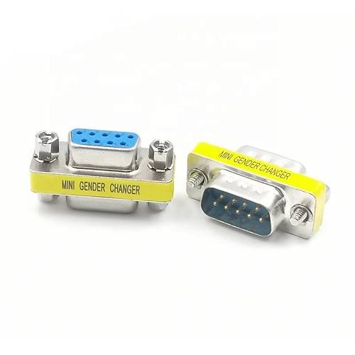 DB9 - RS232 Erkek-Dii (M2F) 9 Pin evirici Ara Adaptr