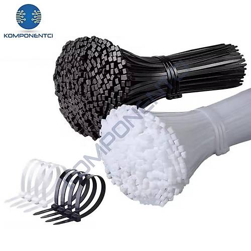 TCT-100 M 100x2.5 26 Beyaz Standart Kablo Ba (100 Adet)