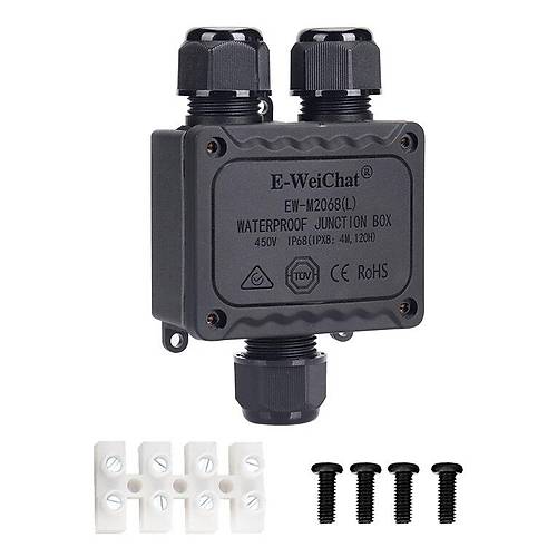 EW-M2068L-3Y 3-Yollu Su Ge�irmez Kablo Ba�lant� Kutusu