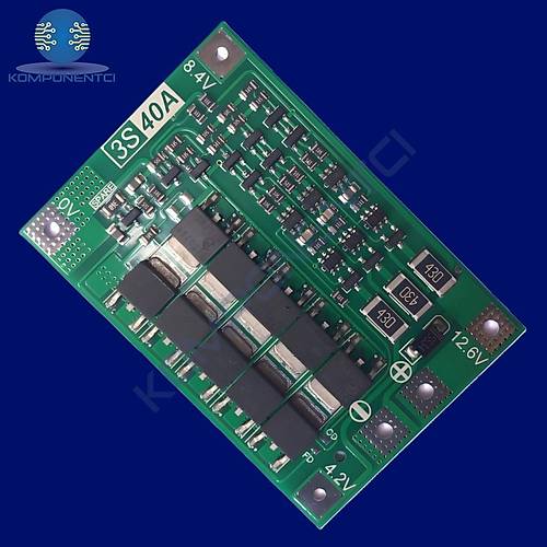 3S 40A BMS 12.6V 18650 Balansl Pil arj Koruma Modl