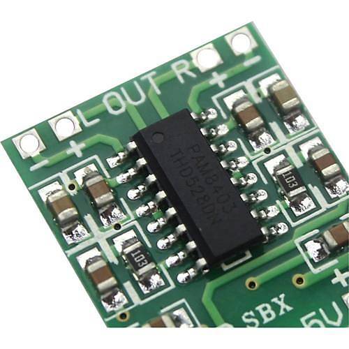 2 Kanal 3W Mini Amfi Modl - PAM8403 Devresi