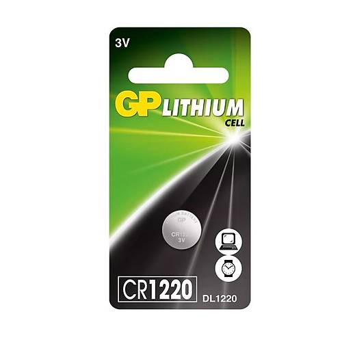 GP CR1220 3V Lityum Pil Tekli Paket