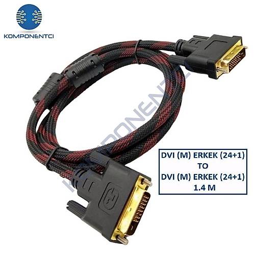 DVI-D Kablo Erkek Erkek (24+1) �rg� Korumal� Kablo 1.4m