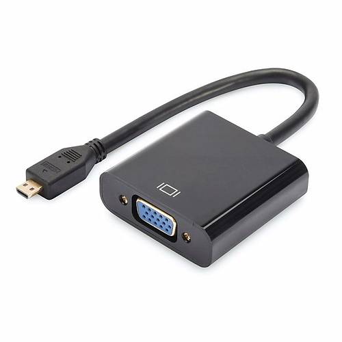 Micro Hdmi to Vga Kablo Dntrc evirici Adaptr Siyah