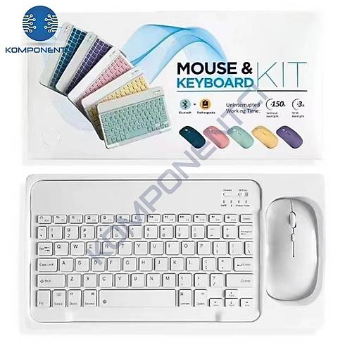 Divex Bluetooth Ba�lant�l� �arjl� Mouse Klavye Seti Beyaz�DK-10