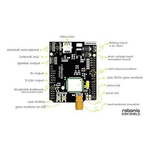 Robonio Arduino GSM Shield (IMEI Kay�tl�d�r)
