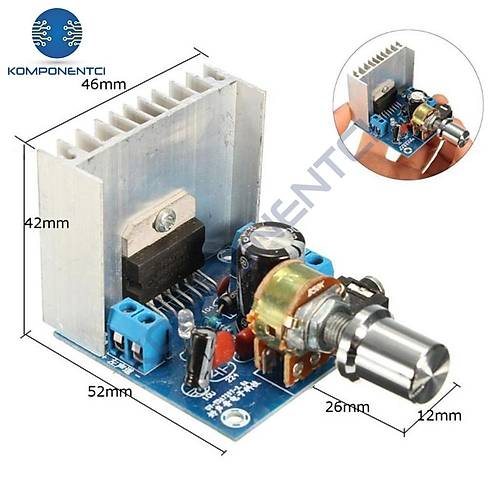 TDA7297 Amfi Devresi Amplifikatr ift Kanal 2x15W