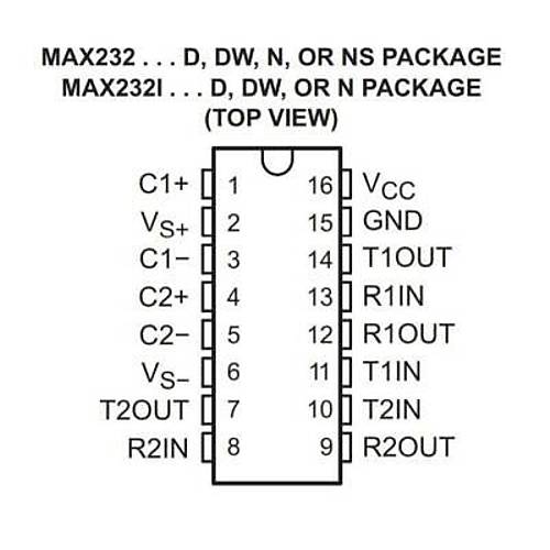 MAX232 DIP16 Entegre
