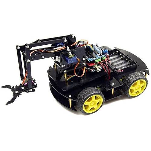 Arduino Robot Kollu 4WD Mobil Araba Kiti (demonte)