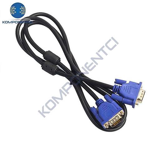 VGA Kablo LCD Monitr ve Projeksiyon Kablosu 1.5m