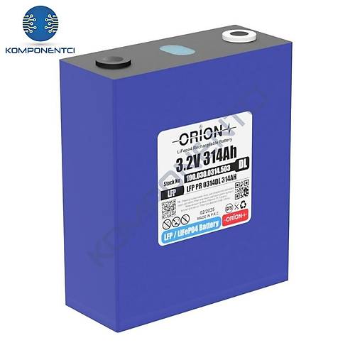 Orion LiFePO4 3.2v 314DL 314AH Prizmatik Pil