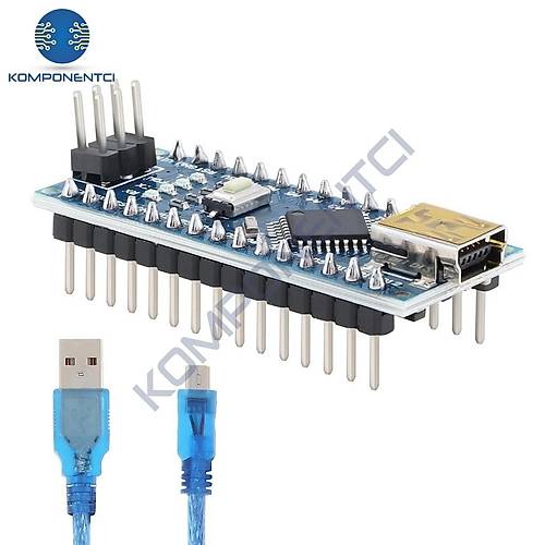 Arduino Nano Klon V3.0 - USB CH340 Chip (USB Kablo Dahil)