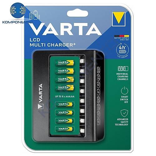 Varta 57681 LCD 8 Slot AA - AAA Pil �arj Cihaz�
