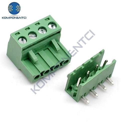 4 Pin 5.08mm Ge�meli 90C Tak�m Klemens