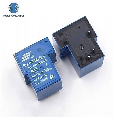 Songle 12V 30A 5 Pin R�le SLA-12VDC-SL-A ( T90 Relay )