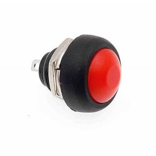 PBS-33B 12mm Push Buton - K�rm�z�
