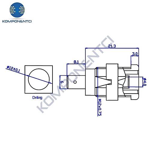 IC-239A Born Klemens B�y�k Boy Korumal� Tip Siyah