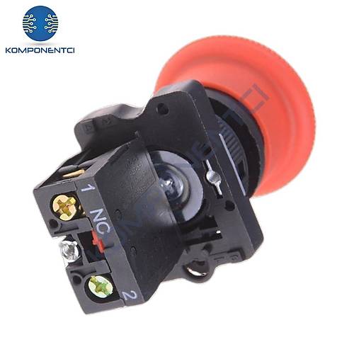 LAY5-ES542 22mm Acil-Stop Butonu Bas-�evir 40mm