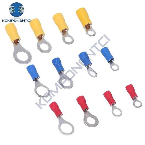 Gwest Yuvarlak Tip �zoleli Kablo Ucu GYU-610 8.00-10.00 K�rm�z� 50 Adet