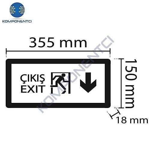 Noas 3W A�a�� �ift Y�nl� Exit Led Acil ��k�� Armat�r�