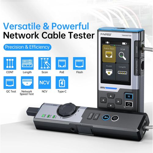 FNIRSI LPM-10A �ok Fonksiyonlu A� Kablosu Test Cihaz� ve Kablo Bulucu (PoE + NCV)