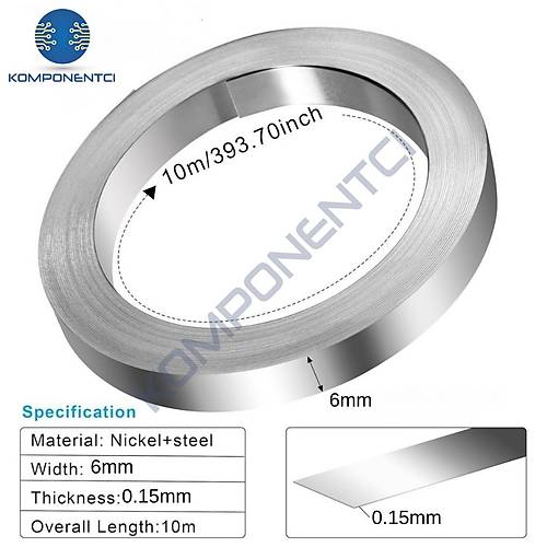 Nikel Kapl� Punta Teli 0.15x6mm 10 Metre