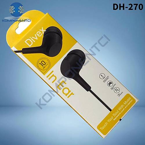 Divex Aux Stereo Kulaki�i Kulakl�k Siyah DH-270