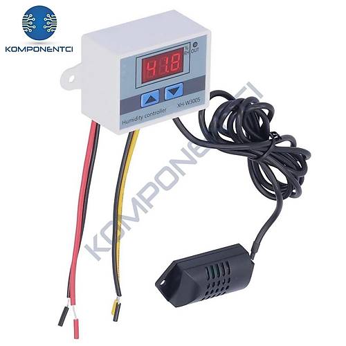XH-W3005 Dijital Nem Kontrol Cihaz� Kulu�ka Termostat 220V 1500W