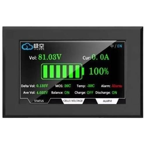 JK Smart BMS 4.3 �n� LCD Dokunmatik Ekran