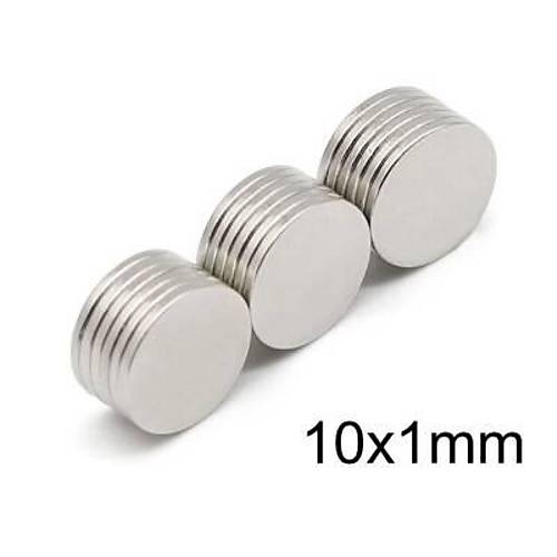 10X1mm Neodyum G��l� M�knat�s - Neodim Magnet
